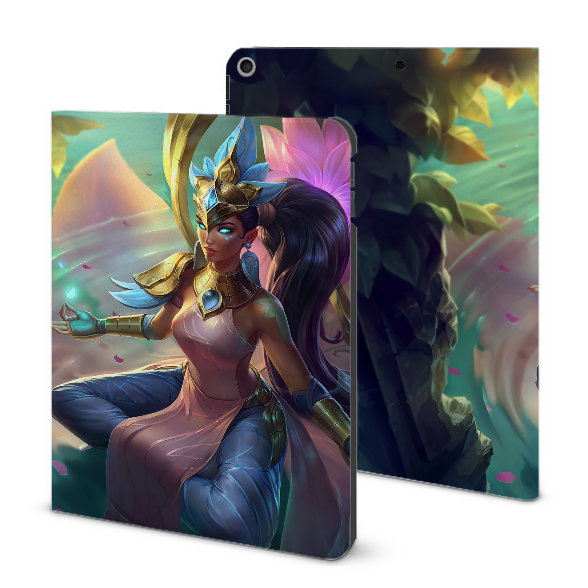 （画像用） リーグ・オブ・レジェンド League of Legends LOL IPad ケース ブック型 PUレザー TPU 耐衝撃 軽量 薄型 ペン収納なし 全面保護 IPad 各モデル対応